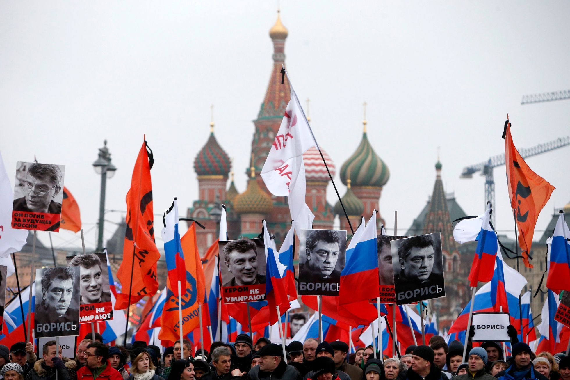 Pochod v Moskvě.