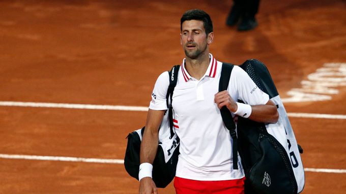 Podívejte se, jak Novak Djokovič vybouchl na turnaji v Římě