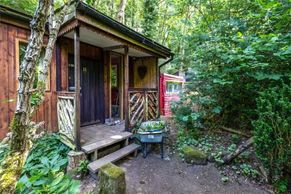 Jedinečná lesní chata na prodej. Ale pozor: jeden týden v roce tu nesmíte bydlet