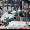 Michael Schumacher havaroval  při tréninku na GP Německa