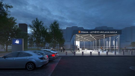 Podzemní nádraží na pražském letišti dostalo zelenou. Víme, kdy se jím projedete