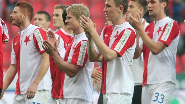 Fotbal, Gambrinus liga, Slavia - Jablonec: slávisté slaví vítězství