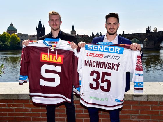 Léto ve Spartě Matěj Machovský a Daniel Přibyl před sezonou 2018-19