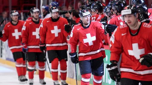 Hokej, MS 2013, Česko - Švýcarsko: radost Švýcarska