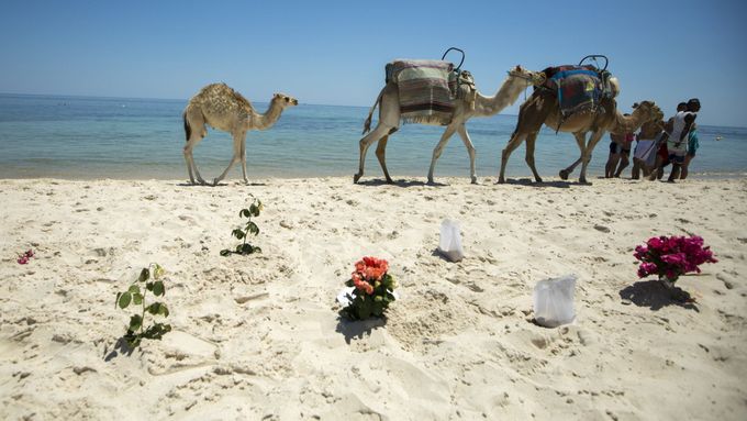 Život na teroristy zasažené tuniské pláži se postupně vrátil do normálu.