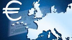 Evropská unie - eurozóna - mapa