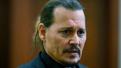 Herec Johnny Depp u soudu s bývalou manželkou Amber Heardovou.