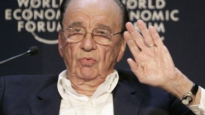 Rupert Murdoch na Světovém ekonomickém fóru v Davosu.