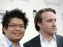 Zakladatelé YouTube Steve Chen a Chad Hurley.