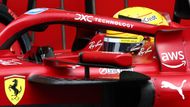 Lewis Hamilton, Ferrari v kvalifikaci na VC Belgie formule 1