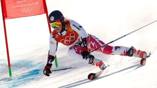 Kateřina Pauláthová v obřím slalomu na ZOH 2018