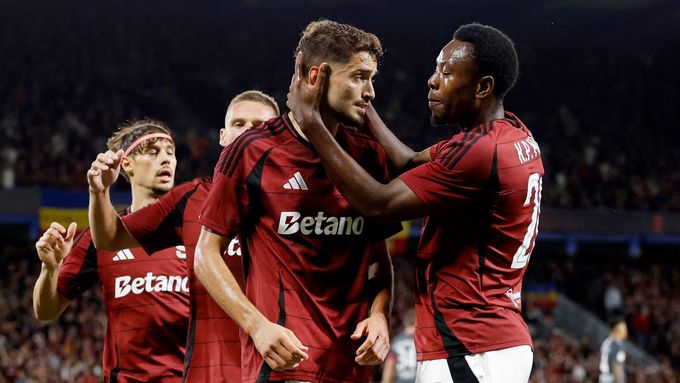 Radost fotbalistů Sparty