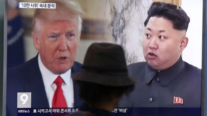 Donald Trump nedospěle zareagoval na část Kimova projevu, ve které upozornil, že má na stole po ruce tlačítko k možnému odpálení jaderných zbraní.