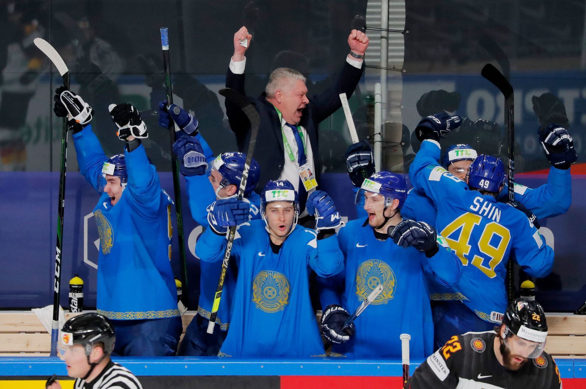 IIHF World Ice Hockey Championship 2021 - Group B - Kazakhstan v Germany