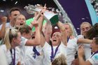 Anglie - oslava ženské reprezentace, vítězství Euro 2022