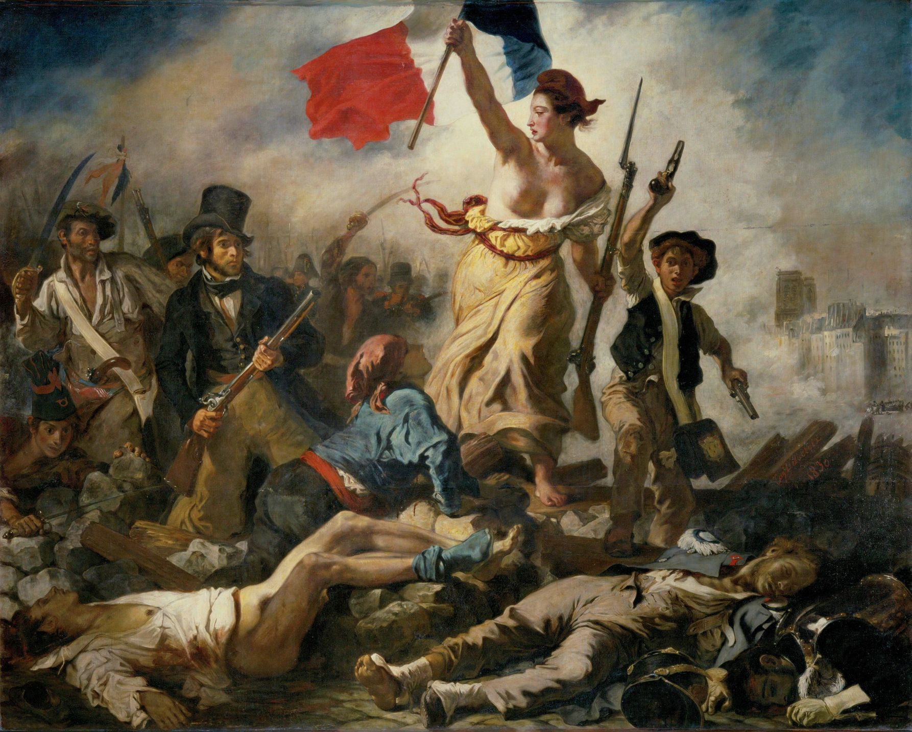 Eugène Delacroix: Svoboda vede lid na barikády