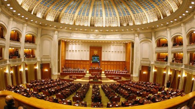 Rumunský parlament.