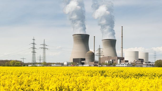 Jaderná elektrárna v Německu - ilustrační foto.
