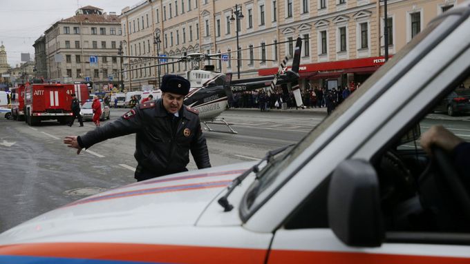Snímek z dubna 2017, kdy došlo k atentátu v Petrohradě.