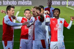 Vítězí i po zisku titulu. Slavia natáhla sérii i v Olomouci, stačil jeden gól