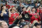NHL v Praze: Philadelphia - Chicago: Fanoušci Chicaga