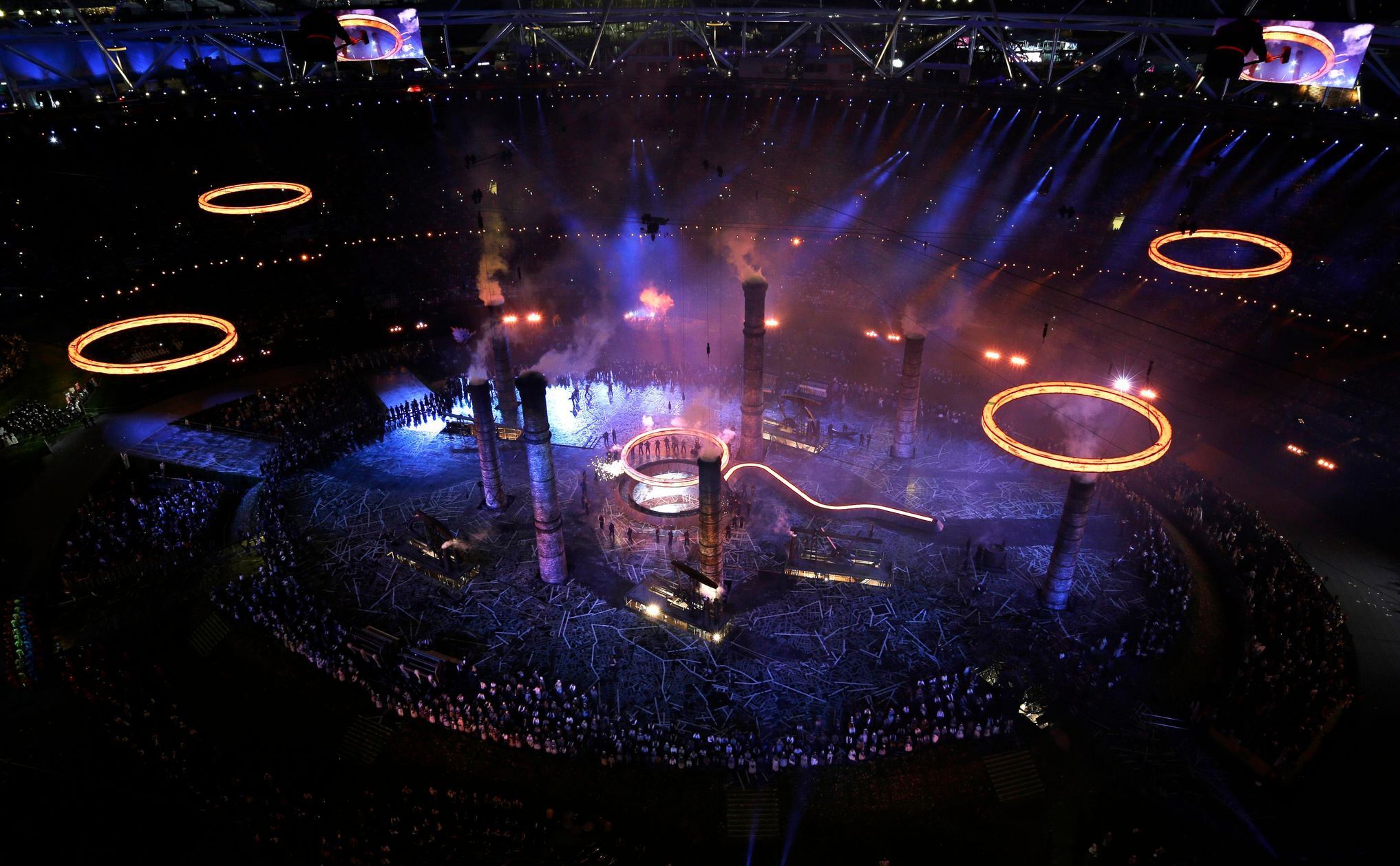 Slavnostní zahájení olympiády v Londýně 2012: ceremoniál