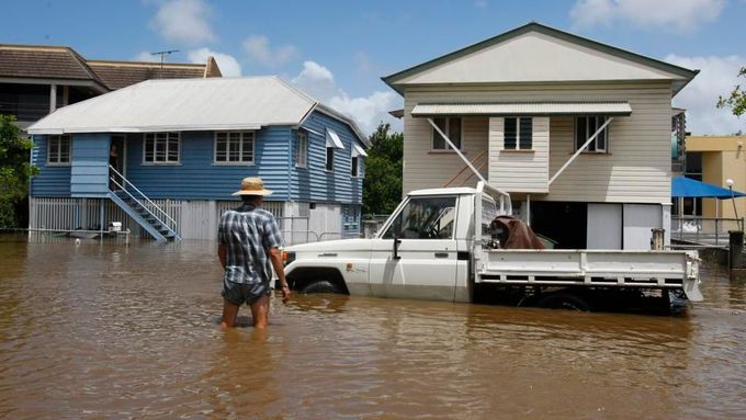 Záplavy v Austrálii. Ilustrační foto.