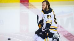 NHL: Boston Bruins at Calgary Flames David Pastrňák