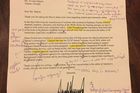 Učitelka dostala od Trumpa dopis plný chyb, opravila ho a poslala zpět. Dala bych mu čtyřku, řekla