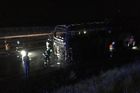 Polský autobus shořel na dálnici D46. Jeli v něm polští žáci na výlet do Chorvatska