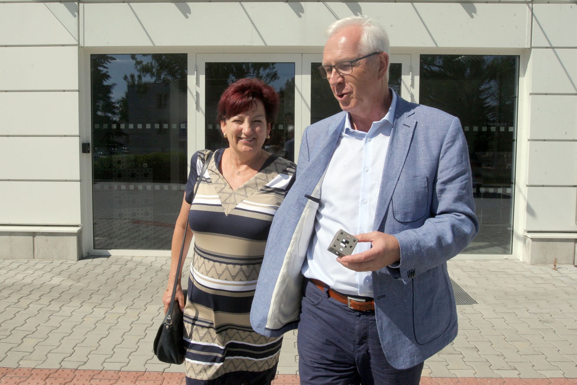 Jiří Drahoš na předvolební kampani v Českých Budějovicích