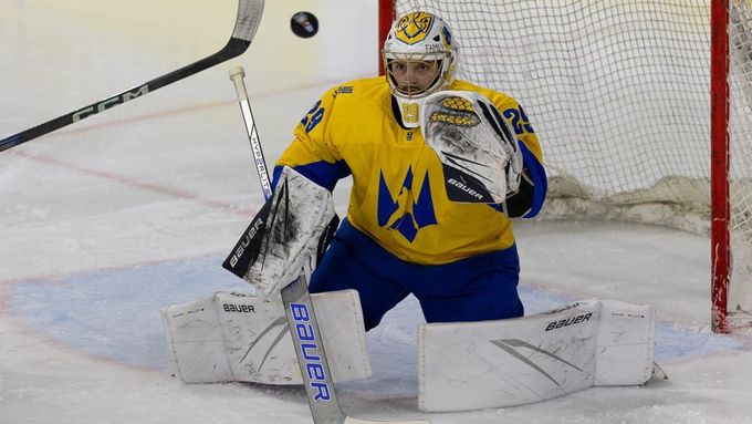 Jedním z pilířů dosavadních výsledků Ukrajiny je brankář Bohdan Djačenko.