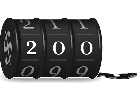 Cena energií a Gazprom Ropa barel 200 dolarů