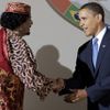 Muammar Kaddáfí a Barack Obama 2009