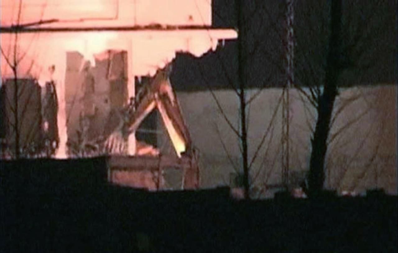 Foto z videa: Demolice bin Ládinova domu