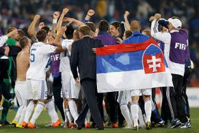 Slovenská euforie. Vyřadili fotbalové mistry světa ze hry