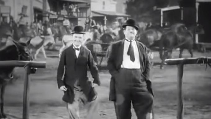 Laurel & Hardy - Way Out West - Dance Scene - At The Ball, That's All