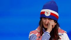 Martina Sáblíková s bronzovou medailí za třetí místo v závodě rychlobruslařek na 5000 m na ZOH v Pekingu 2022