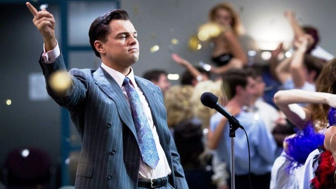 DiCaprio ve filmu Vlk z Wall Street