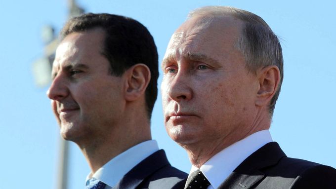 Bašár Asad a Vladimir Putin.
