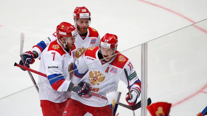 Ruští hokejisté na domácím turnaji dominovali.