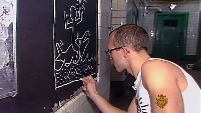 Tuto reportáž o Keithu Haringovi roku 1982 odvysílala americká televize CBS.