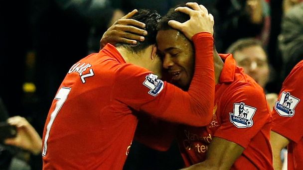 Premier League, Liverpool - Sunderland: Raheem Sterling a Luis Suarez