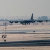 Americké strategické bombardéry B-52 na základně v Kataru