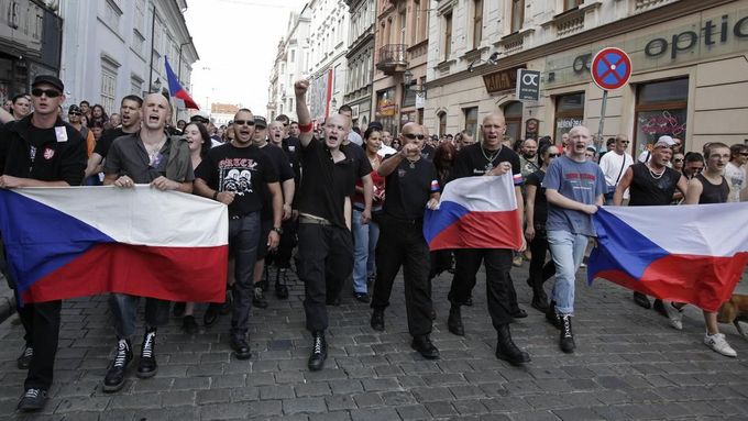 Protiromské protesty v Plzni (archivní foto)
