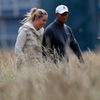 Lindsey Vonnová a Tiger Woods na British Open 2013