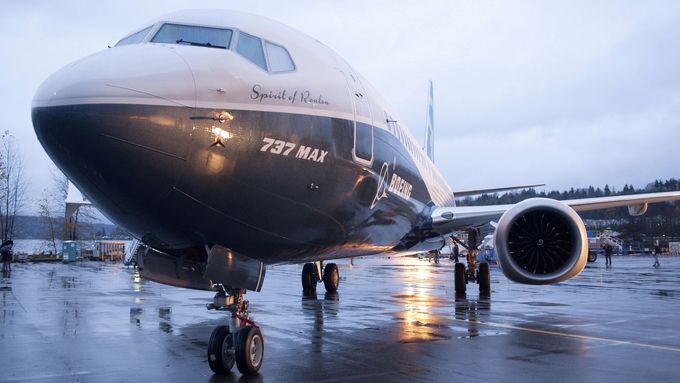 Boeing 737 Max 8 na letišti ve Washingtonu