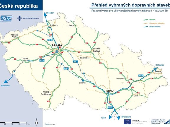 Prioritní stavby podle ministerstva dopravy