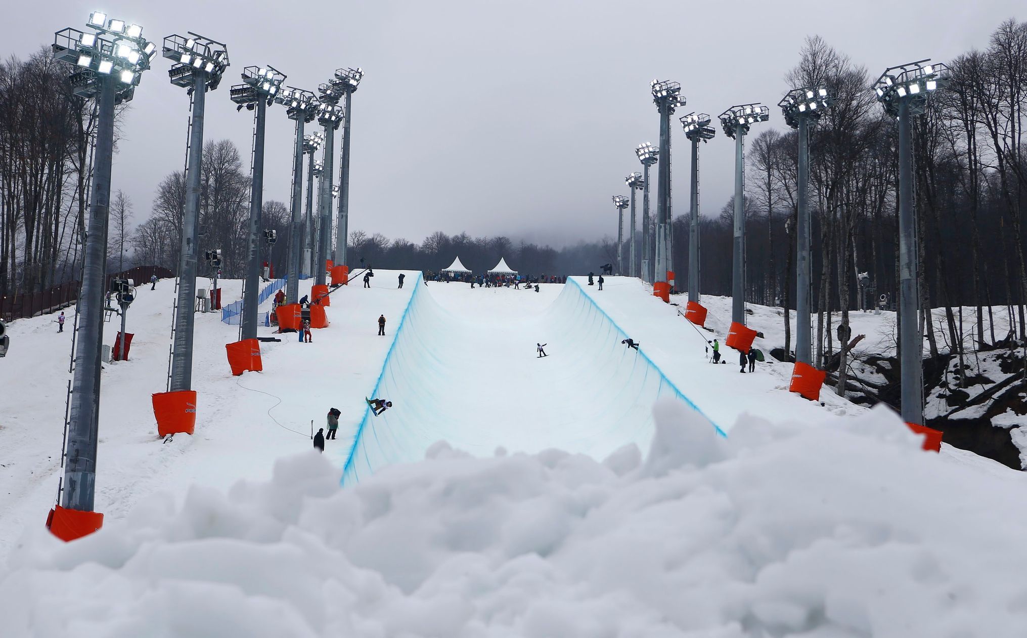 Extreme Park zimních Her v Soči 2014 v areálu Krasnaja Poljana
