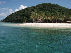 Filipínský ostrov Sangat.